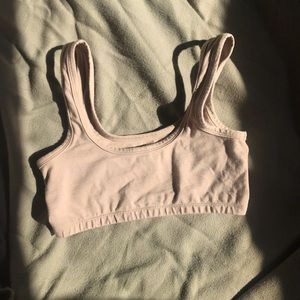 ARQ Wide-Strap Bra in Taupe